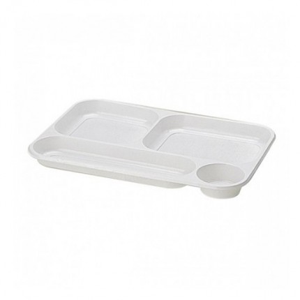 Bandeja-blanca-catering-plástico-4-cavidades-1-solo-uso